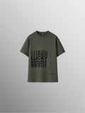 Short Sleeve Graphic Crew Neck T-Shirt – Olive