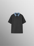 Short Sleeve Polo – Faded Black
