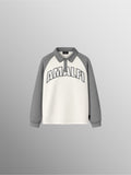 Long Sleeve Raglan Polo – Off White