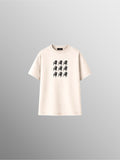 Short Sleeve Graphic Crew Neck T-Shirt – Off White